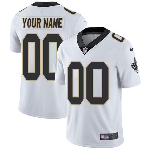Nike New Orleans Saints White Men Customized Vapor Untouchable Player Limited Jersey->customized nfl jersey->Custom Jersey